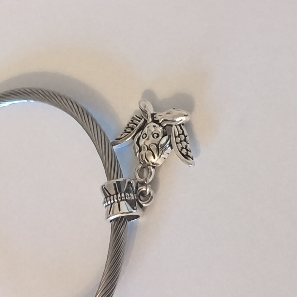 Silver Angel Dangle Charm for Pandora‎ Style Bracelet - Picture 3 of 4